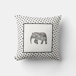 Elephant Modern Birth Baby Boy voor kinderen Polka Kussen