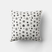 Elephant Modern Birth Baby for Kids Black Kussen (Achterkant)