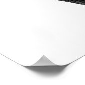 Elephant Modern Black White Poster (Hoek)