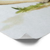 Elephant Moeder and Baby Waterverf Afdrukken 20x16 Poster (Hoek)