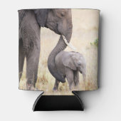 Elephant moeder en baby foto blikjeskoeler (Voorkant)