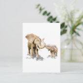 Elephant Moeder & Kind 2 Briefkaart (Staand voorkant)