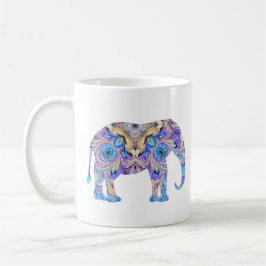 Elephant Mok Kaleidoscope Design