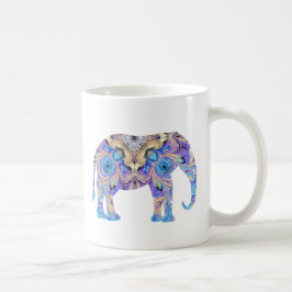 Elephant Mok Kaleidoscope Design