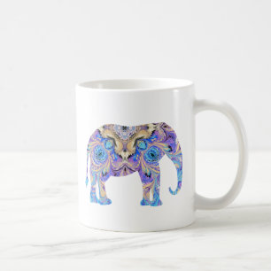 Elephant Mok Kaleidoscope Design