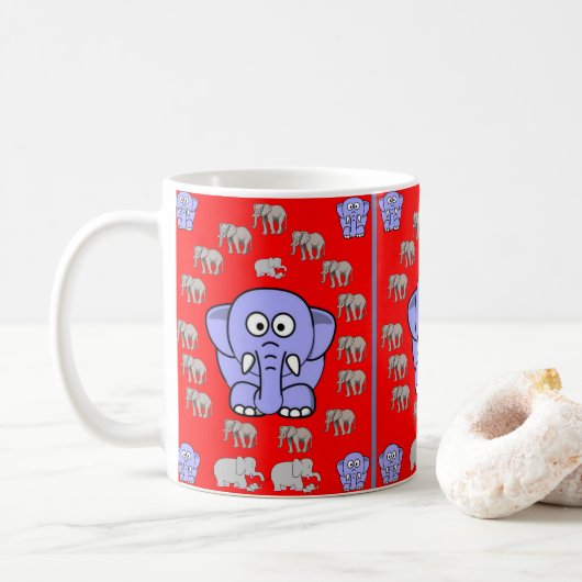 Elephant Mok voor kinderen (Met donut)