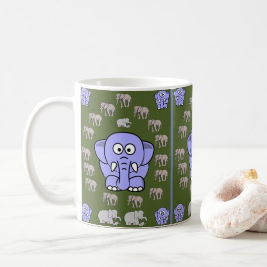 Elephant Mok voor kinderen (Met donut)