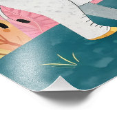 Elephant Mom and Baby Foto Afdruk (Hoek)