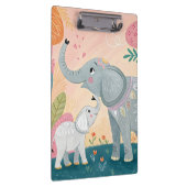 Elephant Mom and Baby Klembord (Rechts)