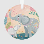 Elephant Mom and Baby Ornament (achterkant)