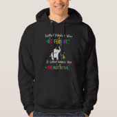 Elephant Mom and Different Child Autism Awareness Hoodie (Voorkant)