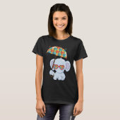 Elephant Mom Autism Child Awareness Choose Kindnes T-shirt (Voorkant volledig)