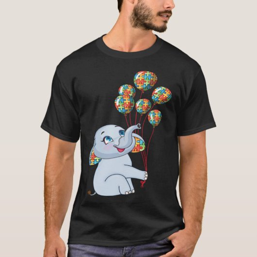 Elephant Mom Autism Child Awareness Choose Kindnes T-shirt (Voorkant)