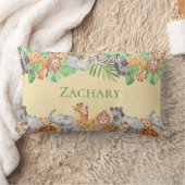 Elephant Monkey Name van Cute Animals Zebra Kussen (Deken)