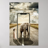 Elephant Moon Fantasy Girl Poster (Voorkant)