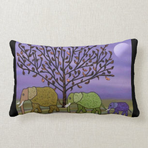 Elephant Moon Lumbar Pillow Kussen