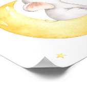 Elephant Moon Stars Ballon Lovely Nursery Poster (Hoek)