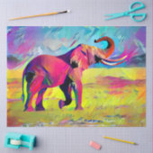 Elephant Mother Watercolor Tissuepapier (Craft)