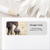 Elephant motherly love personly Adres Etiket (Insitu)