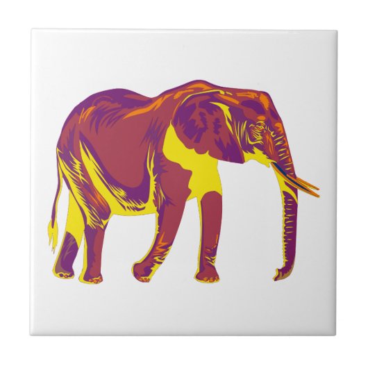 Elephant Motions Tegeltje (Voorkant)