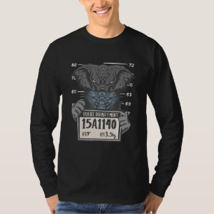 Elephant Mugshot Wildlife African Animal Elephant T-shirt