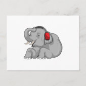 Elephant Music-hoofdtelefoon Briefkaart (Voorkant)