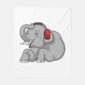 Elephant Music-hoofdtelefoon Fleece Deken (Voorkant)