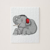 Elephant Music-hoofdtelefoon Legpuzzel (Verticaal)