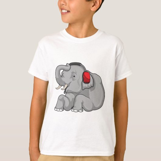 Elephant Music-hoofdtelefoon T-shirt (Voorkant)