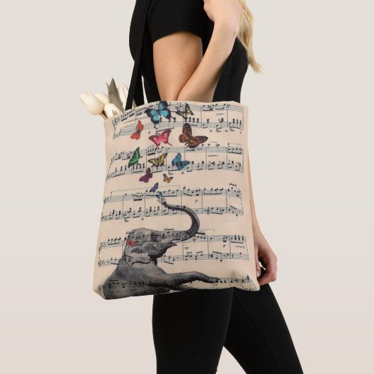 Elephant Music Tote Bag (Dichtbij)