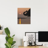 Elephant, Nationaal Park Chitwan, Nepal Poster (Thuiskantoor)