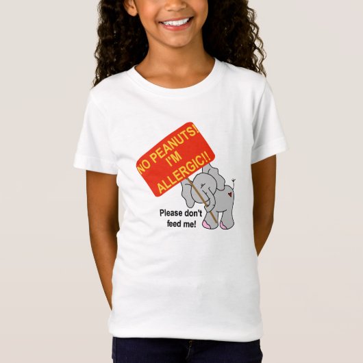 Elephant No Peanuts T-shirt (Voorkant)