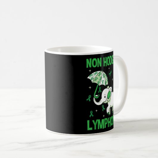 Elephant Non-Hodgkins Lymfoom Lymphocytes Green G Koffiemok (Voorkant rechts)