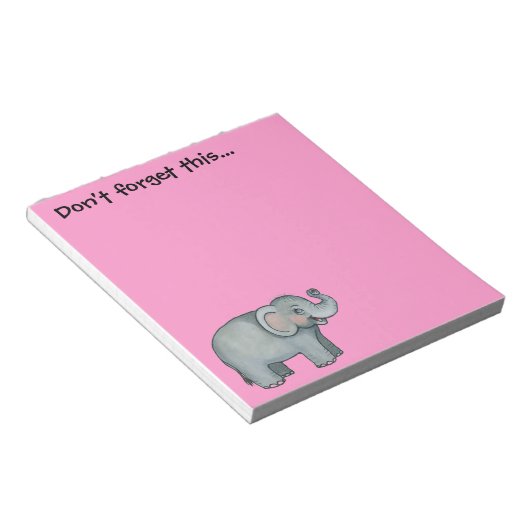 Elephant Note Pad Notitieblok (Schuin)