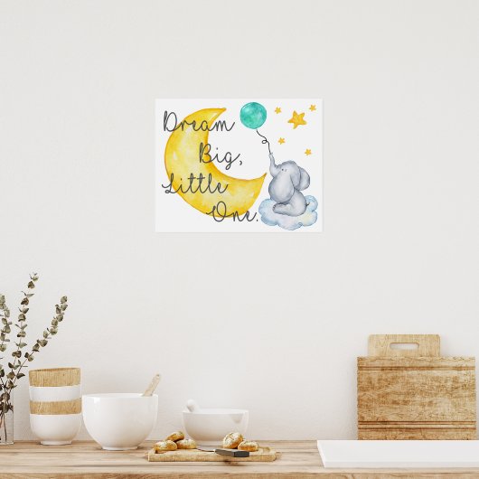 Elephant Nursery Poster (Keuken)