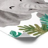 Elephant Nursery Poster Animal Kinder Room Print (Hoek)