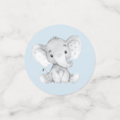 Elephant Oerwoud Animals Baby shower Confetti (Kleine voorkant)