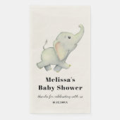 Elephant Oerwoud Baby shower Servet (Voorkant)