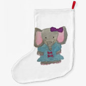 Elephant Oerwoud Friends Baby Animal Water Kleur Grote Kerstsok (Achterkant)