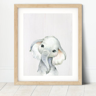 Elephant Oerwoud Safari Nursery Art Print