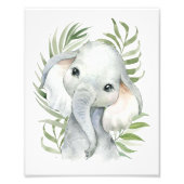 Elephant, Oerwouden, Safari Animals, Palm Foto Afdruk (Voorkant)