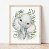 Elephant, Oerwouden, Safari Animals, Palm Poster