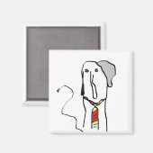 Elephant Office Worker Magneet (Voorkant / Achterkant)