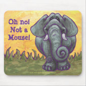 Elephant Oh nee geen muis Muismat (Voorkant)