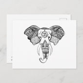 Elephant Om Briefkaart (Voorkant / Achterkant)