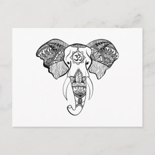 Elephant Om Briefkaart