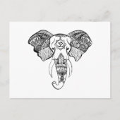 Elephant Om Briefkaart (Voorkant)