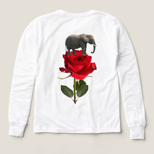 Elephant on Rose Kids (Achterkant)