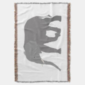 Elephant-ontwerp Deken (Voorkant Verticaal)