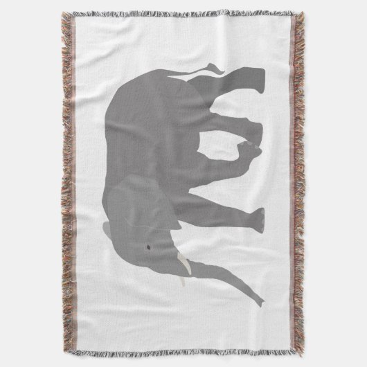 Elephant-ontwerp Deken (Voorkant Verticaal)